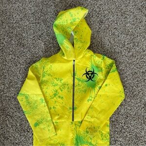 Kids Biohazard Hoodie - Yellow & Green